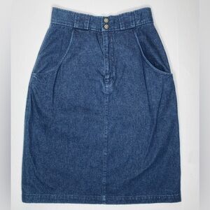 Vintage Calvin Klein Denim Skirt USA Made Sz Vintage 10